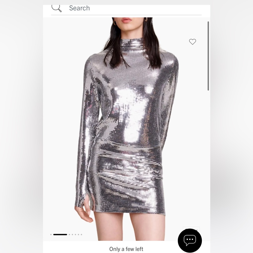 56. silver sparkle skirt